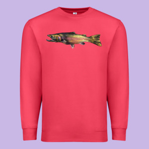Steelhead Trout Premium Sweatshirt Designed By Lillyallendesigns
