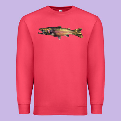 Steelhead Trout Premium Sweatshirt Designed By Lillyallendesigns