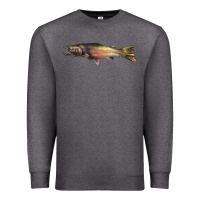 Charcoal Heather Steelhead Trout Premium Sweatshirt - LillyAllenDesigns