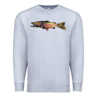Heather Grey Steelhead Trout Premium Sweatshirt - LillyAllenDesigns