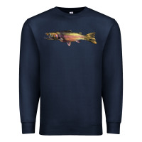 Navy Steelhead Trout Premium Sweatshirt - LillyAllenDesigns