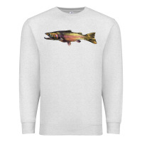 Oatmeal Heather Steelhead Trout Premium Sweatshirt - LillyAllenDesigns