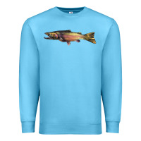Ocean Blue Steelhead Trout Premium Sweatshirt - LillyAllenDesigns