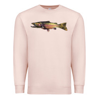 Pale Pink Steelhead Trout Premium Sweatshirt - LillyAllenDesigns