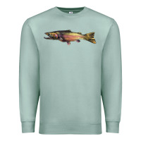 Seafoam Steelhead Trout Premium Sweatshirt - LillyAllenDesigns