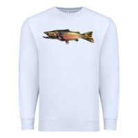 White Steelhead Trout Premium Sweatshirt - LillyAllenDesigns