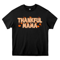 Black Thankful Mama Heavy Core Tee - MaliasSmallBusiness