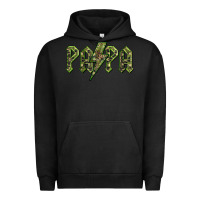 Pigment Black papa  lightning camouflage Urban Hoodie - BarkalooDesign