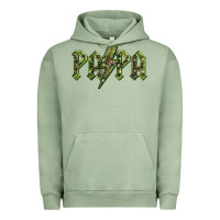 Pigment Oil Green papa  lightning camouflage Urban Hoodie - BarkalooDesign