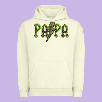 Papa  Lightning Camouflage Urban Hoodie Designed By Barkaloodesign