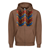 Chestnut leopard 4th of july seamless pattern Zipper Hoodie - BundleAndBundleShop