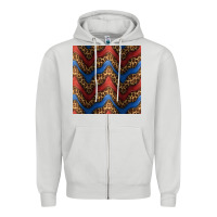 Dove Grey leopard 4th of july seamless pattern Zipper Hoodie - BundleAndBundleShop