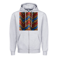 Heather Grey leopard 4th of july seamless pattern Zipper Hoodie - BundleAndBundleShop