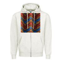 Oatmeal Heather leopard 4th of july seamless pattern Zipper Hoodie - BundleAndBundleShop