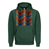 Sports Green leopard 4th of july seamless pattern Zipper Hoodie - BundleAndBundleShop