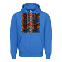 True Royal leopard 4th of july seamless pattern Zipper Hoodie - BundleAndBundleShop