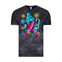 Cloud Black winter breast cancer ribbon Vintage Tee - NancyCooperArtShop
