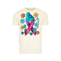 Vintage Arctic winter breast cancer ribbon Vintage Tee - NancyCooperArtShop