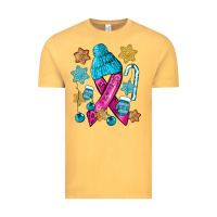 Vintage Mustard winter breast cancer ribbon Vintage Tee - NancyCooperArtShop