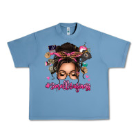 Pebble Blue Small business messy bun Urban Heavy Tee - texasbilliewilder