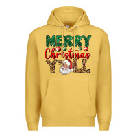 Antique Gold merry christmas y'all Premium Hoodie - BundleAndBundleShop