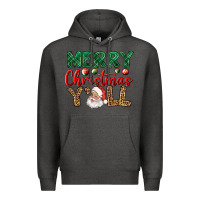 Charcoal Heather merry christmas y'all Premium Hoodie - BundleAndBundleShop