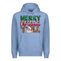 Colony Blue merry christmas y'all Premium Hoodie - BundleAndBundleShop