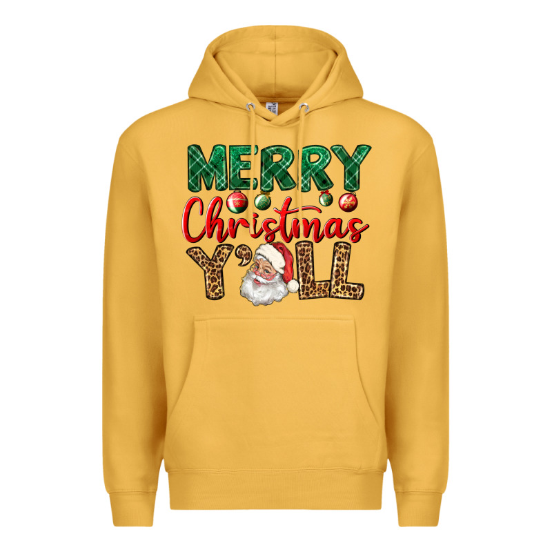Merry Christmas Y'all Premium Hoodie by BundleAndBundleShop | Teevron