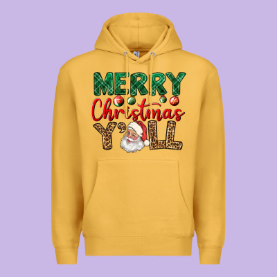 Merry Christmas Y'all Premium Hoodie Designed By Bundleandbundleshop