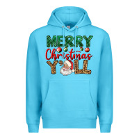 Ocean Blue merry christmas y'all Premium Hoodie - BundleAndBundleShop