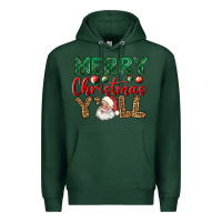 Sports Green merry christmas y'all Premium Hoodie - BundleAndBundleShop