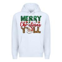White merry christmas y'all Premium Hoodie - BundleAndBundleShop