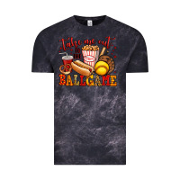 Cloud Black take me out to the ball game softball Vintage Tee - Jasminsmagicworld
