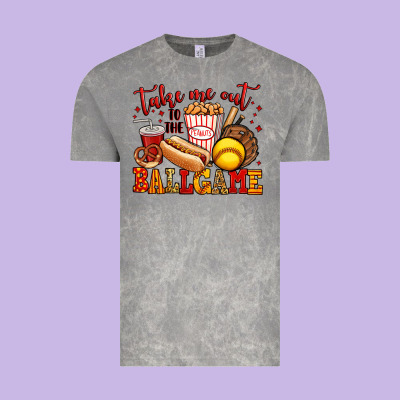 Take Me Out To The Ball Game Softball Vintage Tee Designed By Jasminsmagicworld