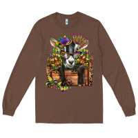 Chestnut mardi gras goat Long Sleeve Tee - CowGirlArtShop