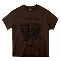 Chocolate Brown A Feathered indians tyler darling childers art gift for fans Heavy Core Tee - tuanDangUi