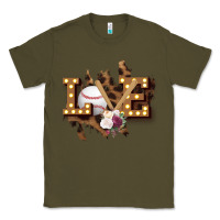 Army Green Love Softball Classic Tee - Bettercallsaul
