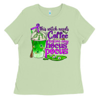 Matcha this witch needs coffee before any hocus pocus Ladies Tee - BundleAndBundleShop