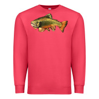 Cardinal leaping brook trout Premium Sweatshirt - LillyAllenDesigns