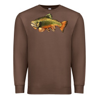 Chestnut leaping brook trout Premium Sweatshirt - LillyAllenDesigns