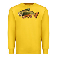 Lemon leaping brook trout Premium Sweatshirt - LillyAllenDesigns