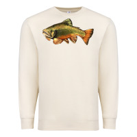 Sandshell leaping brook trout Premium Sweatshirt - LillyAllenDesigns