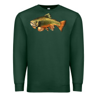 Sports Green leaping brook trout Premium Sweatshirt - LillyAllenDesigns