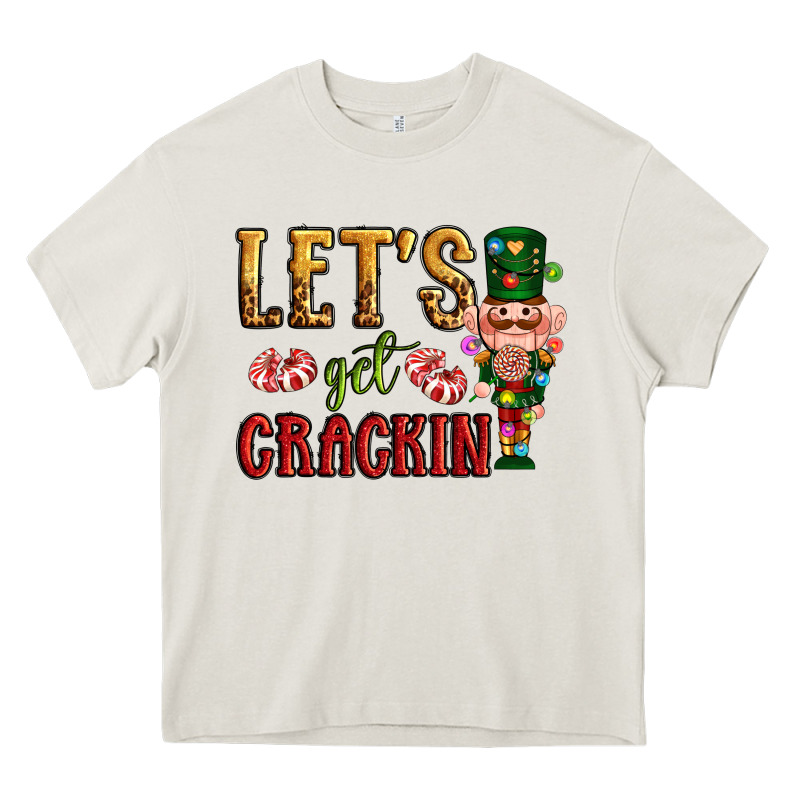 Let's Get Crackin Christmas Heavy Core Tee by NancyCooperArtShop | Teevron