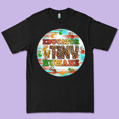 Educator Of Tiny Humans Round Earring Premium Tee Designed By Bundleandbundleshop