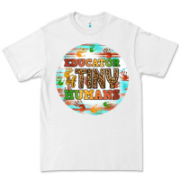 White educator of tiny humans round earring Premium Tee - BundleAndBundleShop