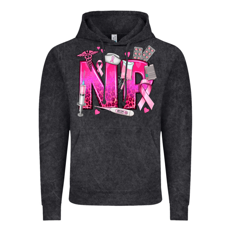 Breast Cancer Np Nurse Practitioner Vintage Hoodie by texasbilliewilder | Teevron