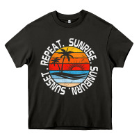 Asphalt sunrise sunburn sunset repeat retro vintage gift vacation t shirt Heavy Core Tee - tuanDangUi
