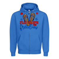 True Royal flip flops and freedom Zipper Hoodie - BundleAndBundleShop