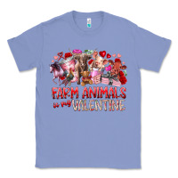Colony Blue farm animals is my valentine Classic Tee - RacoonDesign